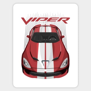 Viper SRT-metallic red and white Sticker